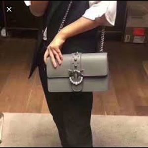 pinko grey bag